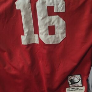 Joe Montana Red Jersey